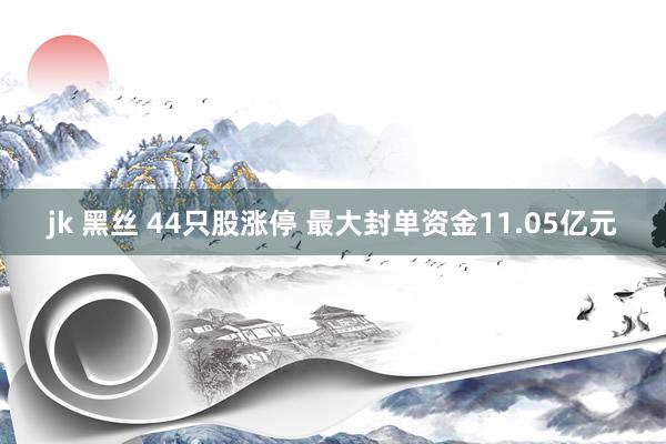jk 黑丝 44只股涨停 最大封单资金11.05亿元